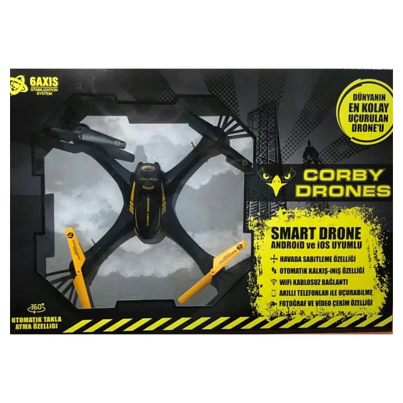 CORBY DRONE CX012 - KOLAY KULLANIM - SABİTLENME ÖZELLİĞİ - KAMERALI