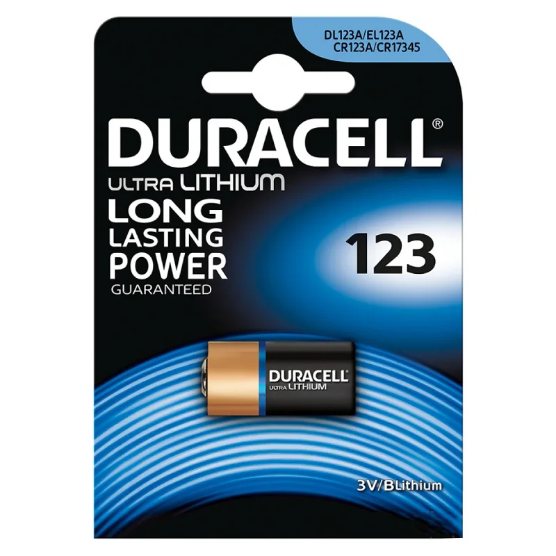 DURACELL 123A CR123A/CR17345 LİTYUM 3 VOLT PİL TEKLİ PAKET