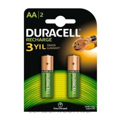 DURACELL 2500 MAH ŞARJ EDİLEBİLİR AA KALEM PİL 2'Lİ PAKET