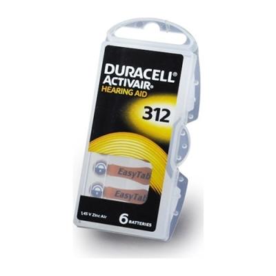 DURACELL 312 6'LI İŞİTME CİHAZI PİLİ 1.45V PR41