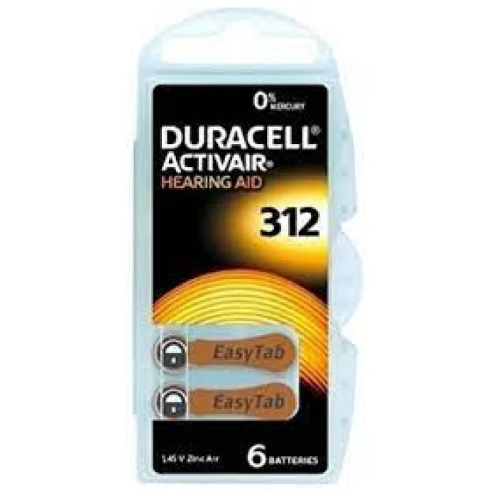 DURACELL 312 NUMARA PİL 6 LI