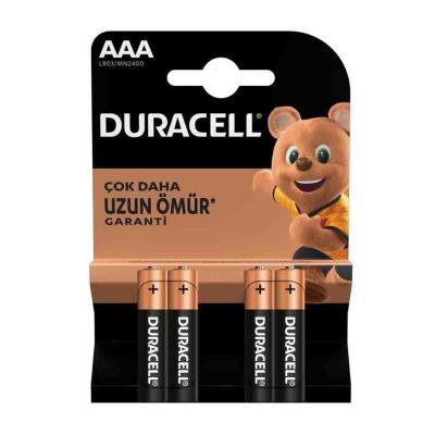 DURACELL 4' LÜ PAKET LR03-MN2400 AAA İNCE PİL