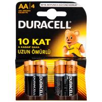 DURACELL 4' LÜ PAKET LR6-MN1500 1.5V AA KALEM PİL