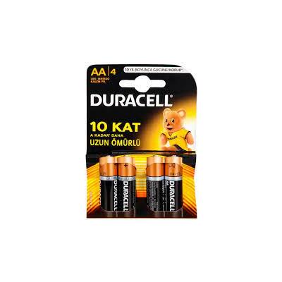 DURACELL 4' LÜ PAKET LR6-MN1500 1.5V AA KALEM PİL