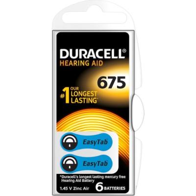 DURACELL 675 1.45 VOLT 6 LI KULAKLIK PİLİ