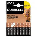 DURACELL 8Lİ AAA İNCE KALEM PİL