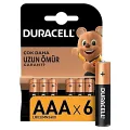 DURACELL ALKALİN INCE KALEM PİL 6'LI AAA
