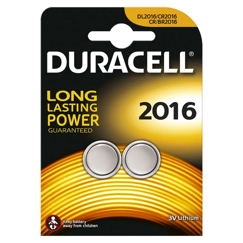 DURACELL DL/CR 2016 LİTYUM DÜĞME PİL 3 VOLT 2'Lİ PAKET