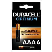 DURACELL OPTİMUM AAA ALKALİN PİL, 1,5 V LR03 MN2400, 6’LI PAKET
