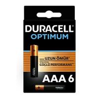 DURACELL OPTİMUM AAA ALKALİN PİL, 1,5 V LR03 MN2400, 6’LI PAKET