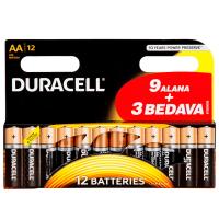 DURACELL PİL AA KALEM 12'Lİ (9+3)
