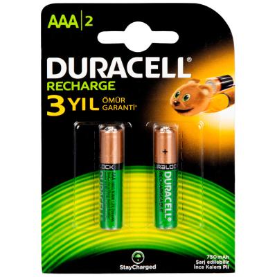 DURACELL ŞARJ EDİLEBİLİR 750 MAH AAA İNCE KALEM PİL