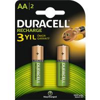 DURACELL ŞARJ EDİLEBİLİR AA KALEM PİL 1300 MAH 2'Lİ