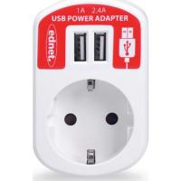 EDNET ED-31804 USB TEK PRİZ GÜÇ ADAPTÖRÜ