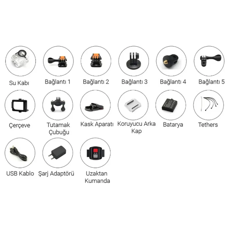 EKEN H9R 4K ULTRA HD WİFİ AKSİYON KAMERASI İOS/ANDOİD - KUMANDALI