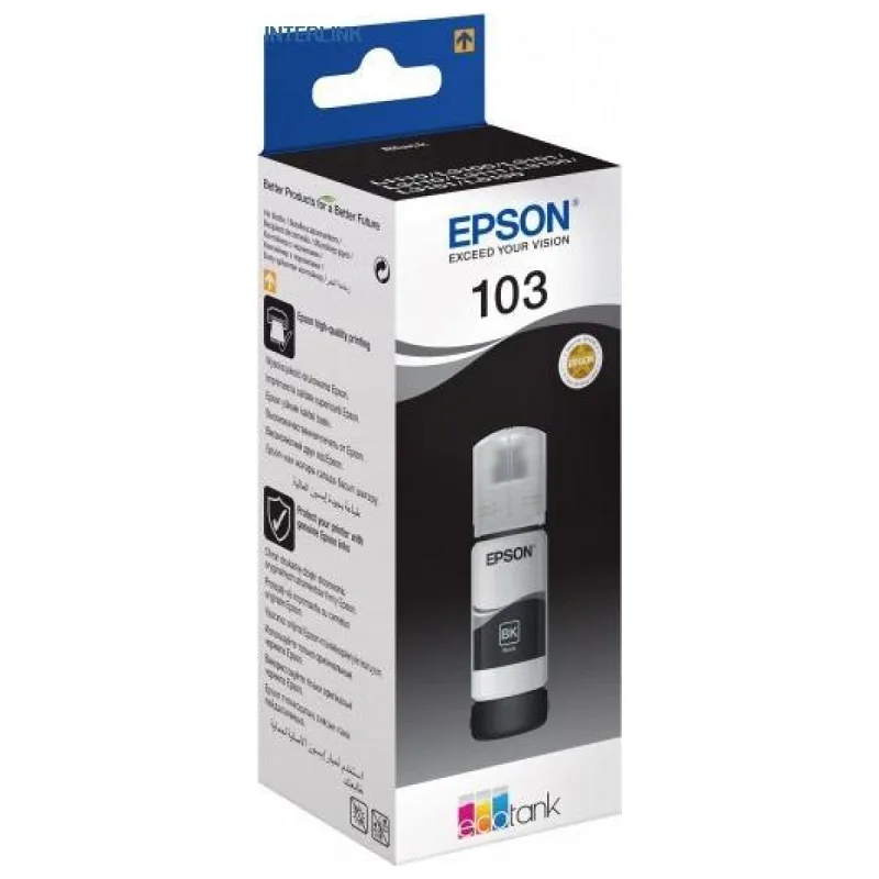 Epson 103 C13T00S14A Siyah Mürekkep