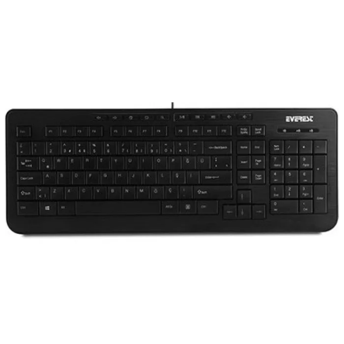 EVEREST DLK-3100U SİYAH USB Q MULTİMEDİA KLAVYE