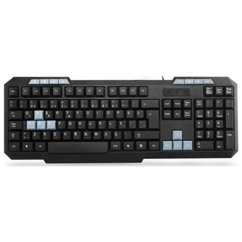 EVEREST KB-700 SİYAH USB Q MULTIMEDYA KLAVYE