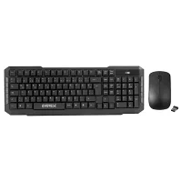 EVEREST KM-511 SİYAH KABLOSUZ Q MULTİMEDİA KLAVYE + MOUSE SET