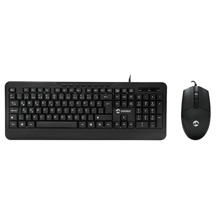 EVEREST KM-520 SİYAH USB Q MULTİMEDİA KLAVYE + MOUSE SET