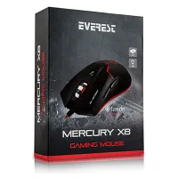 EVEREST MERCURY X8 USB SİYAH 6D OPTİK OYUN MOUSE