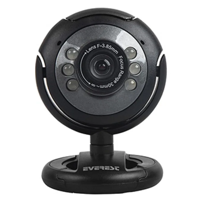EVEREST SC-824 300K USB MİKROFONLU GÖRÜŞ LEDLİ PC KAMERA