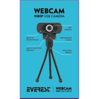 EVEREST SC-HD03 1080P FULL HD USB PC KAMERA WEBCAM + TRİPOD HEDİYELİ
