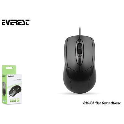 EVEREST SM-163 USB SİYAH MOUSE