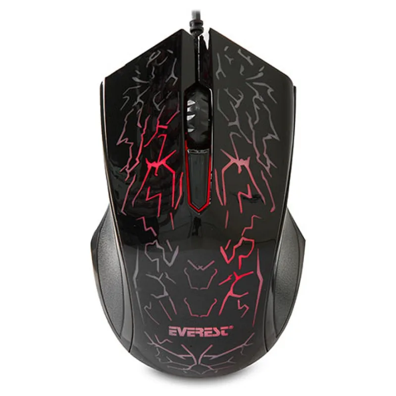 EVEREST SM-68X USB SİYAH 7 RENK AYDINLATMALI OYUNCU MOUSE