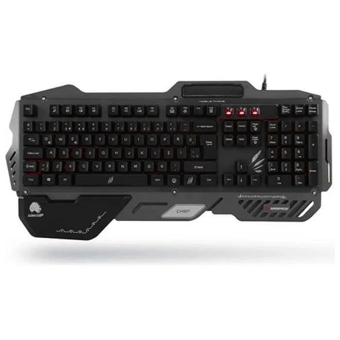 Everest Rampage Chief Siyah USB Gaming Q Multimedia Klavye