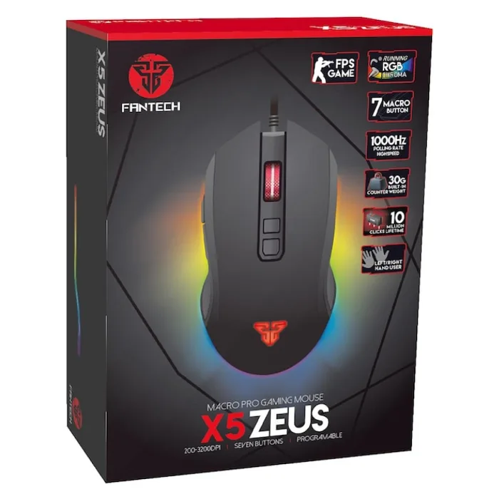 FANTECH X5 ZEUS RGB CHROMA 7 TUŞ GAMİNG MOUSE