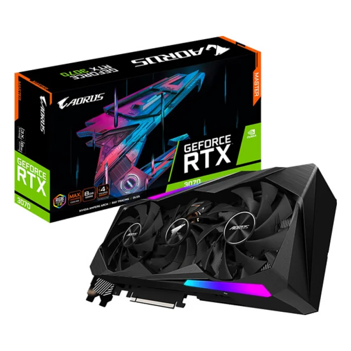 TEŞHİR GİGABYTE RTX3070 AORUS MASTER 8GB 256BİT GDDR6 EKRAN KARTI