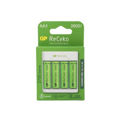 GP RECYKO ŞARJ CİHAZI VE 4X2600 MAH AA PİL