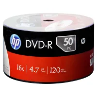 HP 16X 120 DK 4,7GB BULK DVD-R BOŞ DVD 50 Lİ PAKET