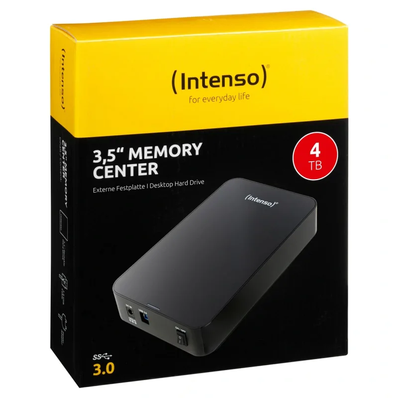 INTENSO MEMORY CENTER 4 TB 3.5 INC USB 3.0 TAŞINABİLİR DİSK
