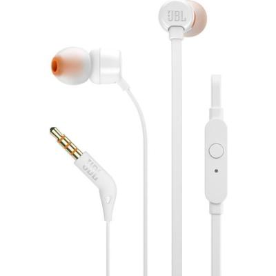 JBL T110 MİKROFONLU KULAKİÇİ KULAKLIK BEYAZ