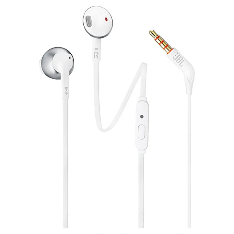 JBL T205 KULAKİÇİ KULAKLIK BEYAZ KROM