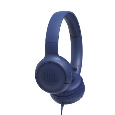 JBL T500 MİKROFONLU KABLOLU KULAKÜSTÜ MAVİ KULAKLIK