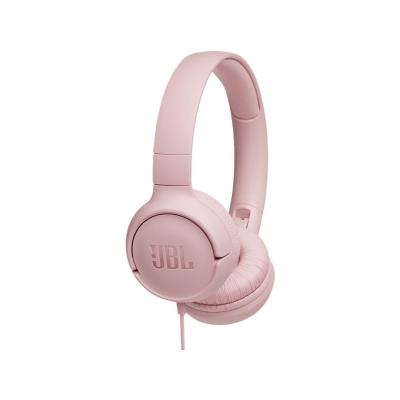 JBL T500 MİKROFONLU KABLOLU KULAKÜSTÜ PEMBE KULAKLIK