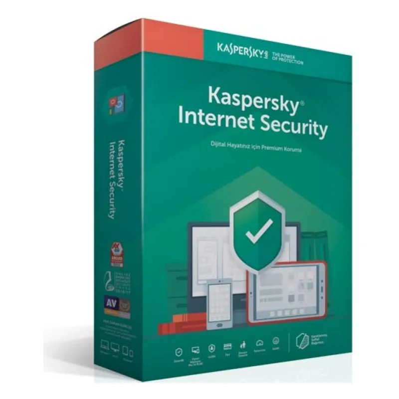 KASPERSKY INTERNET SECURİTY 2018 2 KULLANICI DVD KUTU