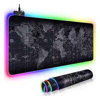 KONFULON X1 RGB IŞIKLI GAMİNG MOUSE PAD DÜNYA DESENLİ 80X30 MM