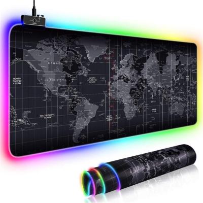 KONFULON X1 RGB IŞIKLI GAMİNG MOUSE PAD DÜNYA DESENLİ 80X30 MM