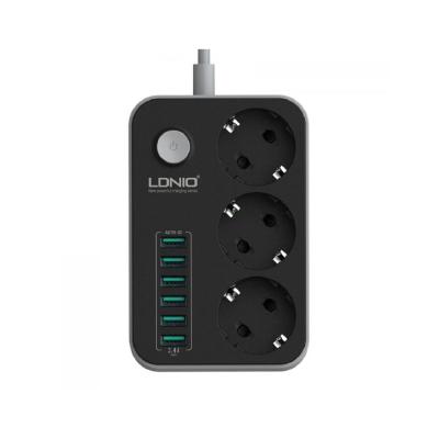 LDNIO 3 PRİZ 6 USB AKIM KORUMA 1.6 MT