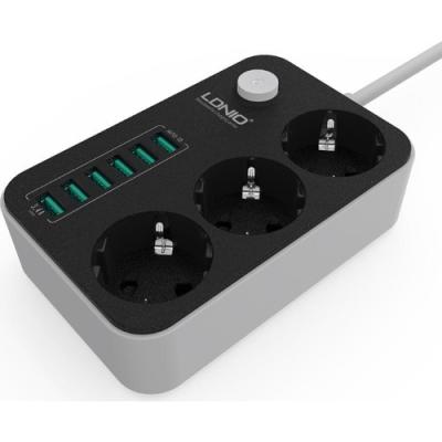 LDNIO SE3631 6 USB GİRİŞLİ 3 PRİZ GİRİŞLİ FİŞ