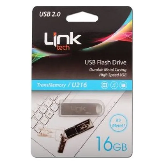 LINK TECH 16 GB USB 3.0 METAL FLASH BELLEK U216