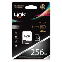 LINK TECH 256GB CLASS 10 MICRO SDHC SD ADAPTÖR CARD