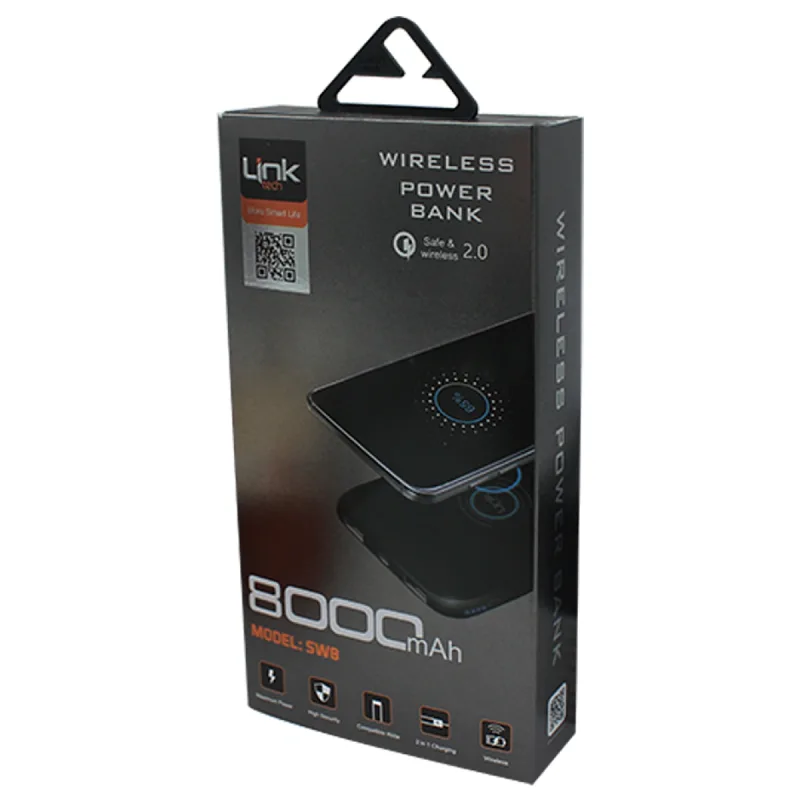 LİNK TECH 8.000 MAH SW8 ÇİFT USB WIRELESS ŞARJ