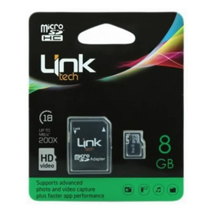 LINK TECH 8 GB MICRO SDHC CLAS 6 SD ADAPTÖR CARD M103