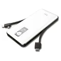 LINKTECH AC10 STRONG ÇİFT KABLOLU 10000 MAH POWERBANK BEYAZ