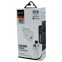 LINKTECH C525 SAFE MİCRO USB HIZLI ŞARJ CİHAZI Q.C 3.0 BEYAZ